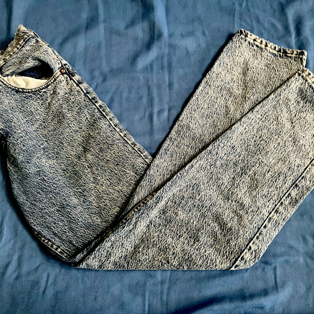 Vintage Lee Denim Mom Jeans Women's Size 30*34 Pocket Tapered Leg Blue Jeans